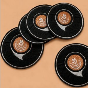 dreamina 2026 01 19 4473 Use the black coaster with the latte art