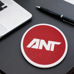 Đế lót ly bằng gốm in logo
